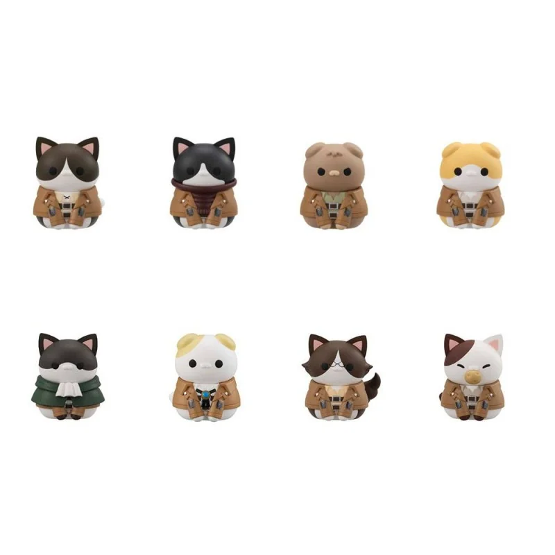 Attack on Titan Mega Cat Project trading figures Gathering Scout Regiment danyan! Special Set 3 cm