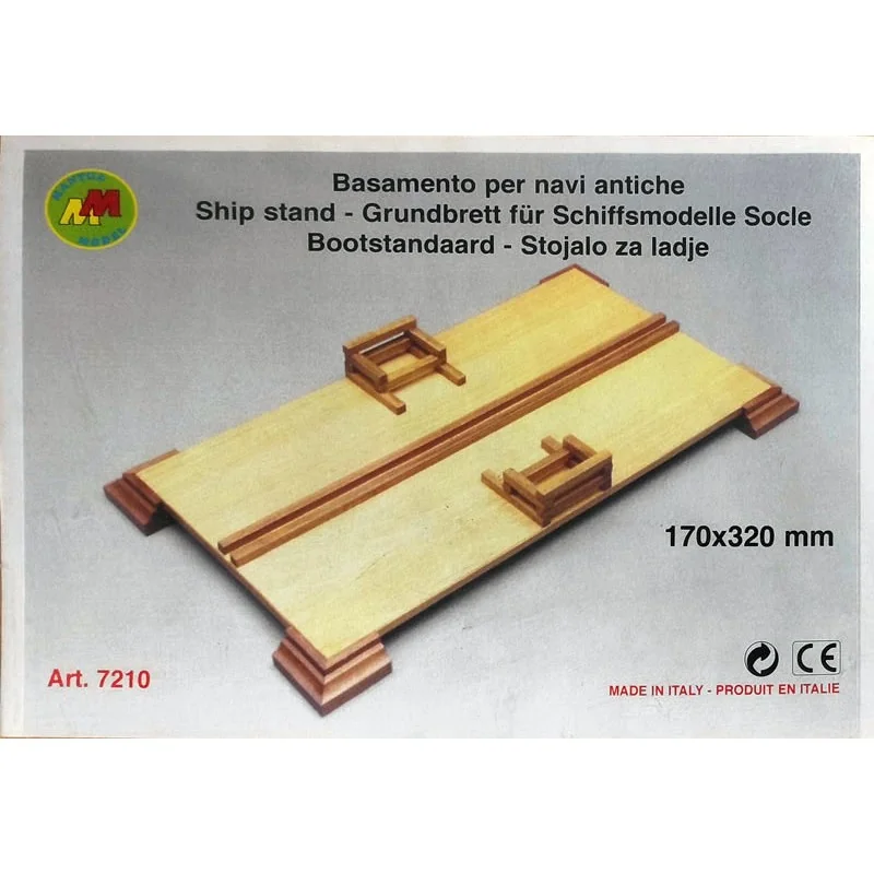 Accessoire pour maquette : Socle pour maquette de bateau en bois