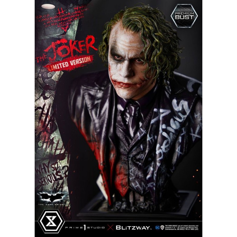 The Dark Knight buste Premium The Joker Limited Version 26 cm