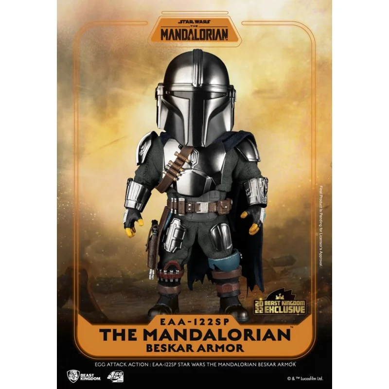 Star Wars The Mandalorian figurine Egg Attack Action The Mandalorian Beskar Armor 17 cm