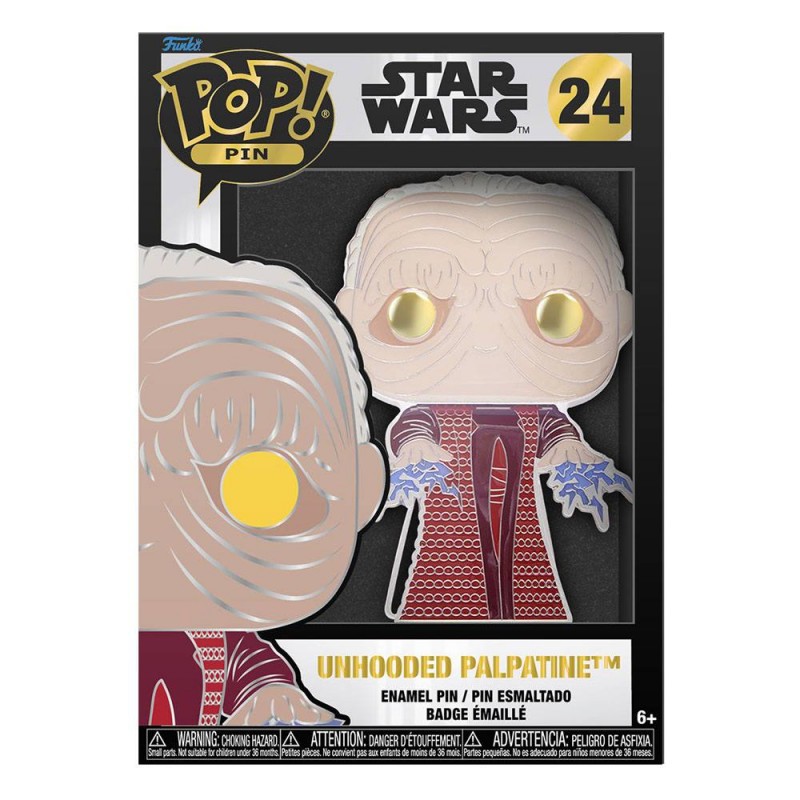 Star Wars POP! Pin pin's émaillé Unhooded Palpatine 10 cm