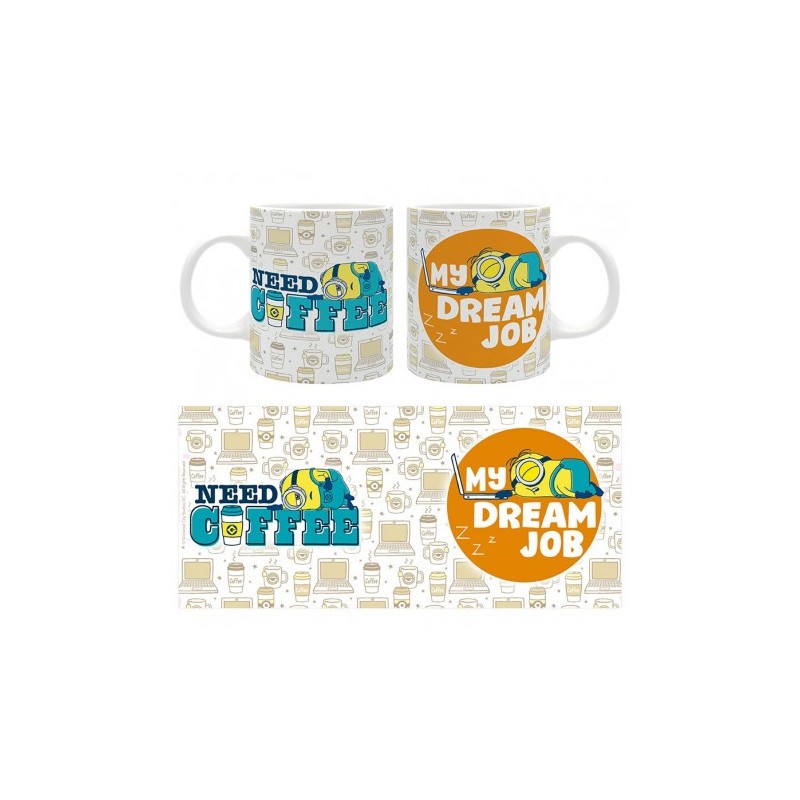 MINIONS - Mug 320 ml - Happy Mix - MY DREAM JOB - subli 