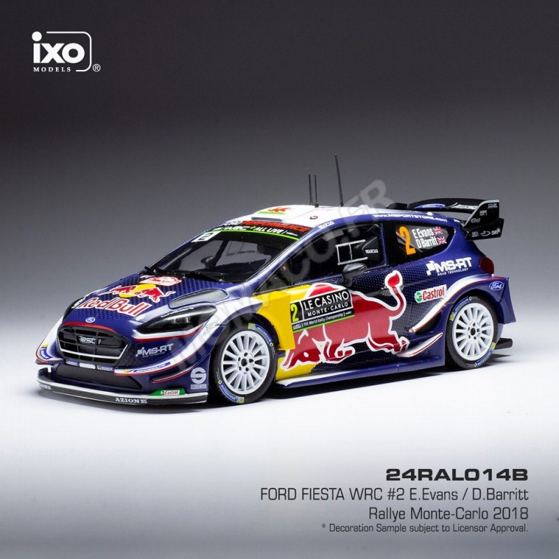 FORD FIESTA WRC 2 EVANS/BARRITT EQUIPE MS SPORT RED BULL RALLYE MONTE CARLO 2018