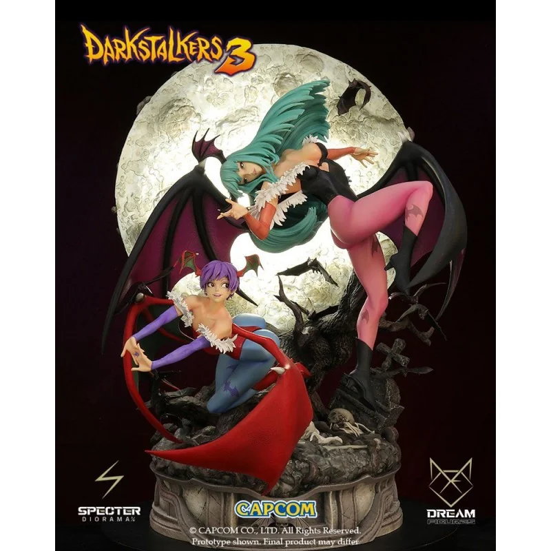 Darkstalkers 3 Diorama 1/6 Morrigan & Lilith 47 cm