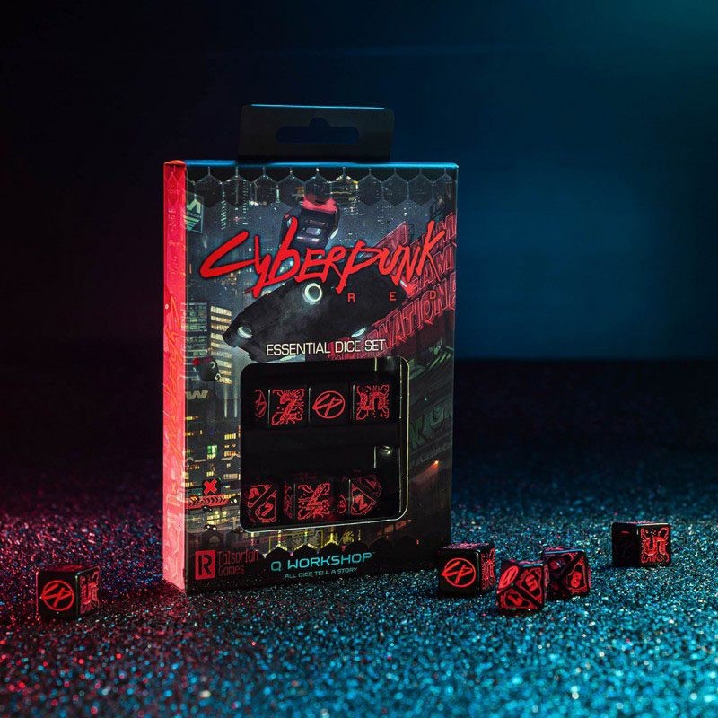 Cyberpunk pack dés Night City Essential (6)