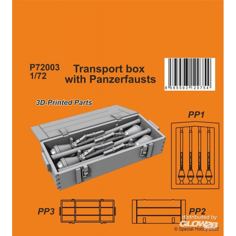 Caisse de transport avec Panzerfausts