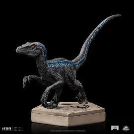 JW ICONS STATUE VELOCIRAPTOR BLEUE