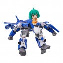 Macross Frontier TINY SESSION VF-25G MESSIAH VALKYRIE (MICHAEL USE) with RANKA 10 cm