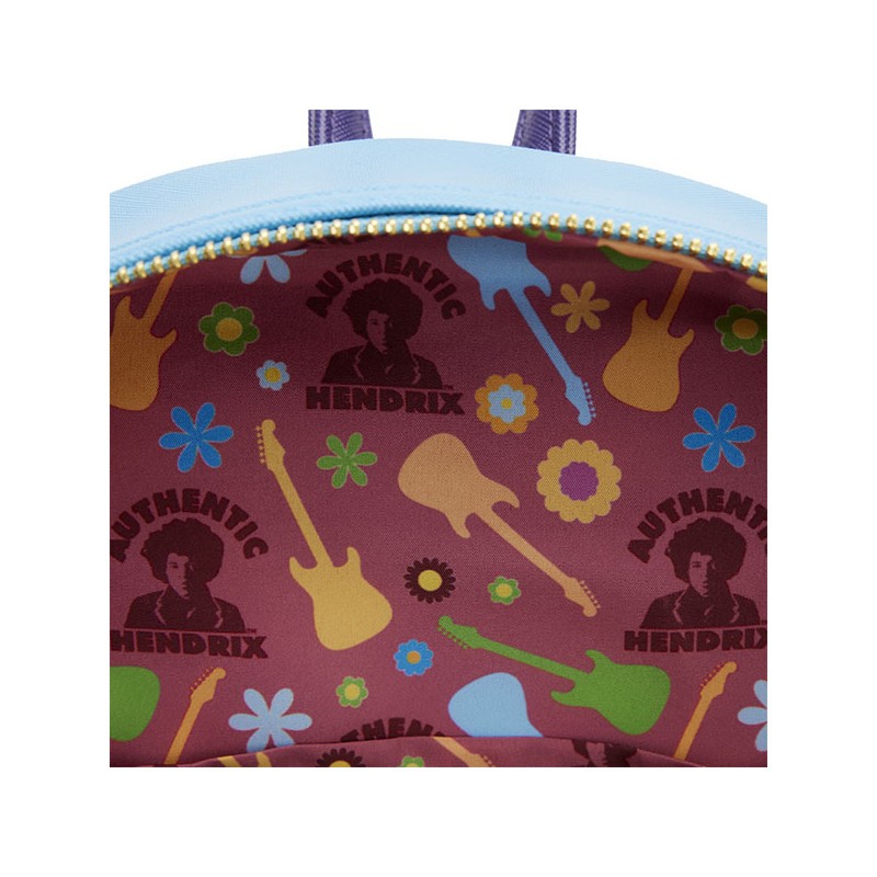 Jimi Hendrix Mini Sac A Dos Jimi Hendrix Psychedelic Landscape Zip