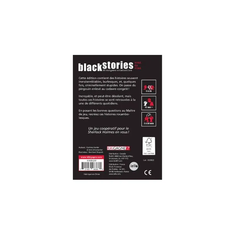 Black Stories - Vrai de Vrai !