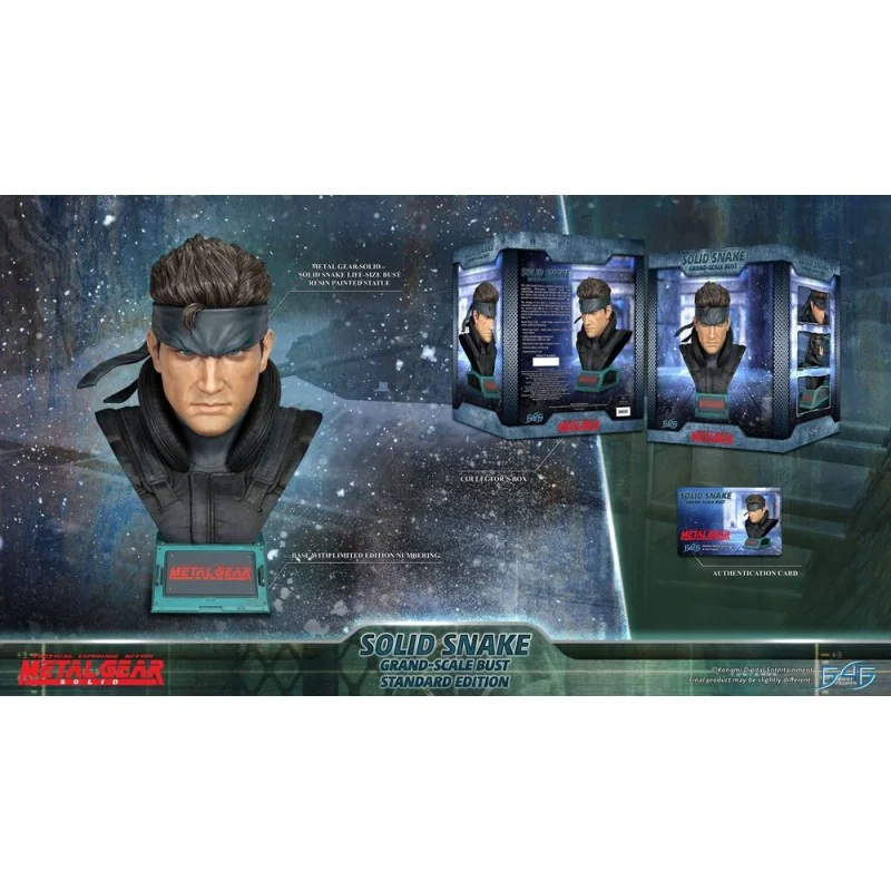 Metal Gear Solid buste Grand Scale Solid Snake 31 cm