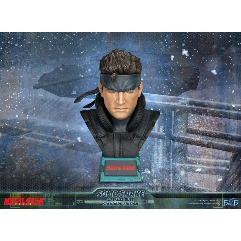 Metal Gear Solid buste 1/1 Solid Snake 56 cm