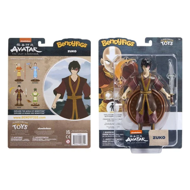 Avatar le dernier maître de l´air figurine flexible Bendyfigs Zuko 19 cm