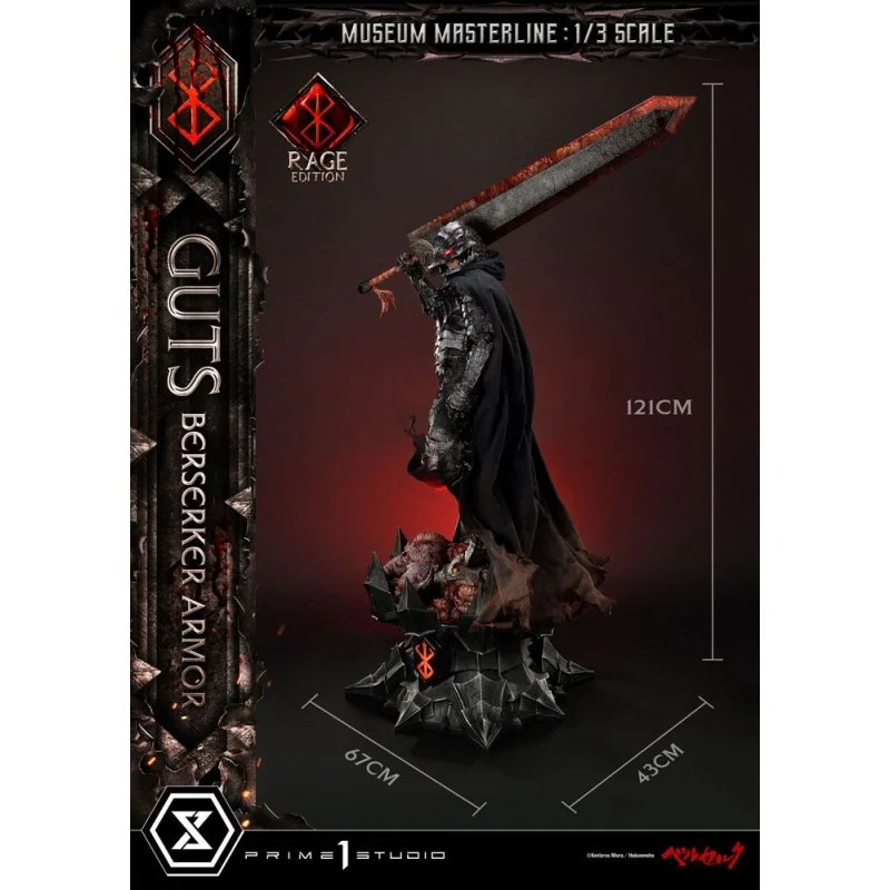 Berserk figurine Museum Masterline 1/3 Guts Berserker Armor Rage Edition 121 cm