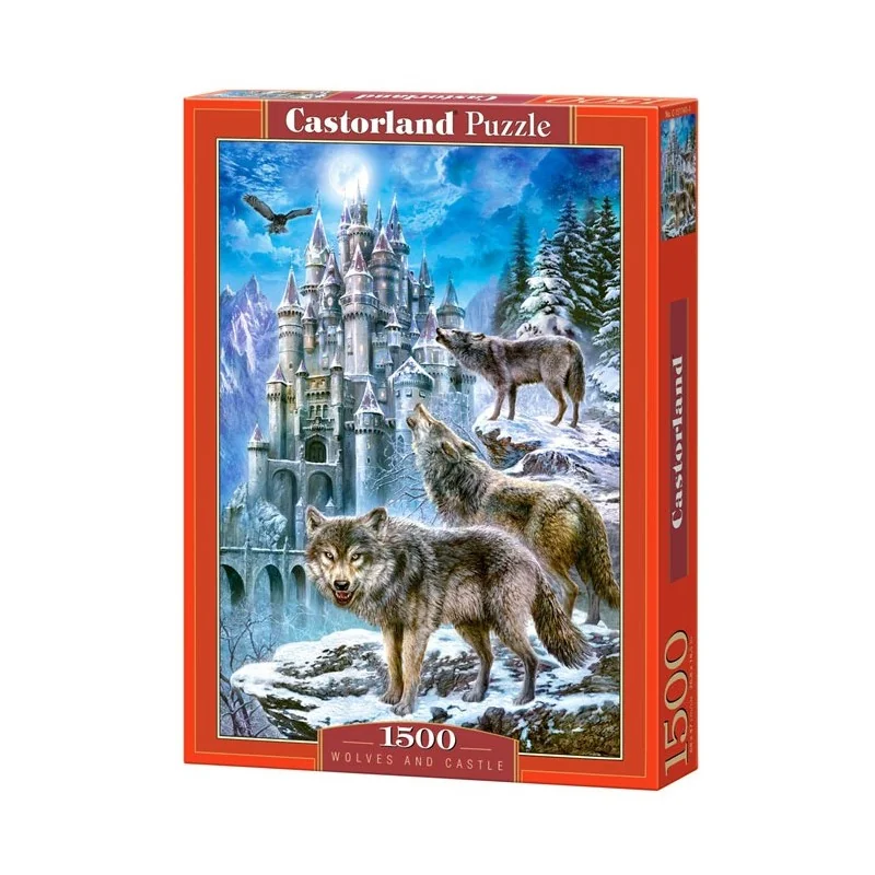 Puzzle LOUPS ET CHÂTEAU