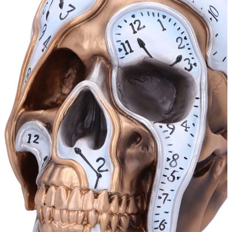 TIME GOES BY CLOCK SKULL