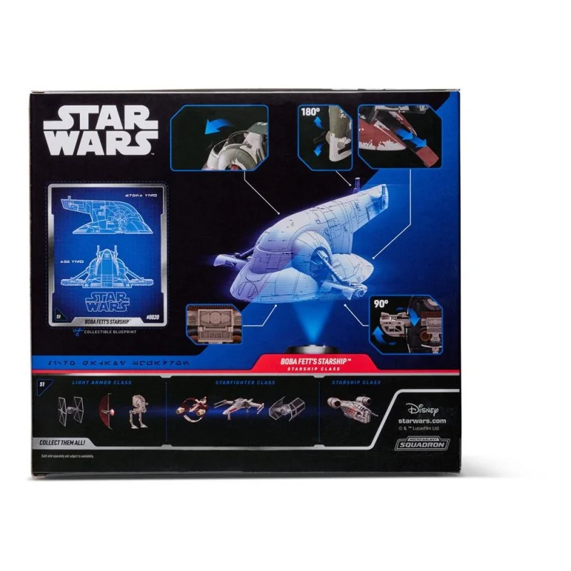 Star Wars Micro Galaxy Squadron véhicule avec figurines Boba Fett`s Ship 20 cm