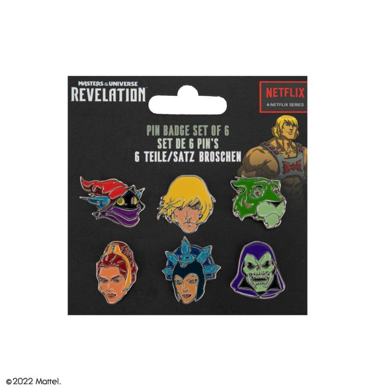 Les Maîtres de l´Univers pack 6 badges Characters