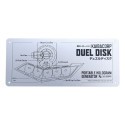 Yu-Gi-Oh! panneau métal Duel Disk Schematic