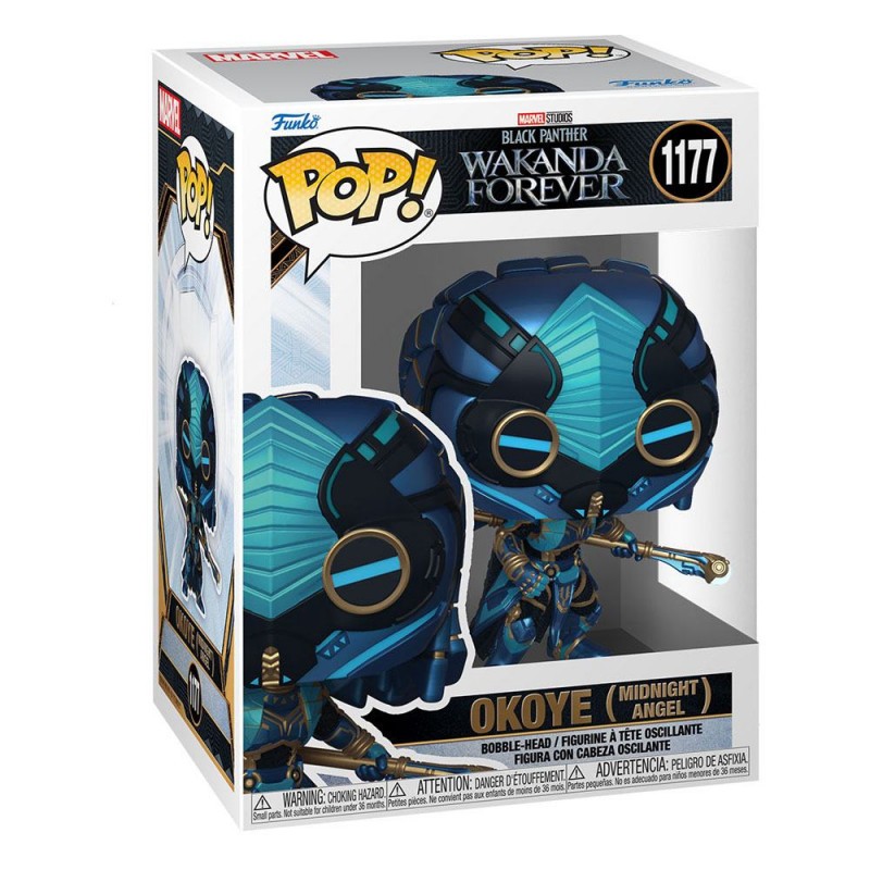 Black Panther: Wakanda Forever POP! Marvel Vinyl figurine Okoye (Midnight Angel) 9 cm