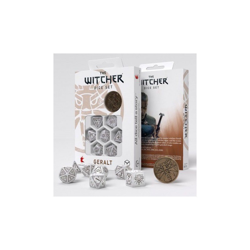 The Witcher pack dés Geralt The White Wolf (7)