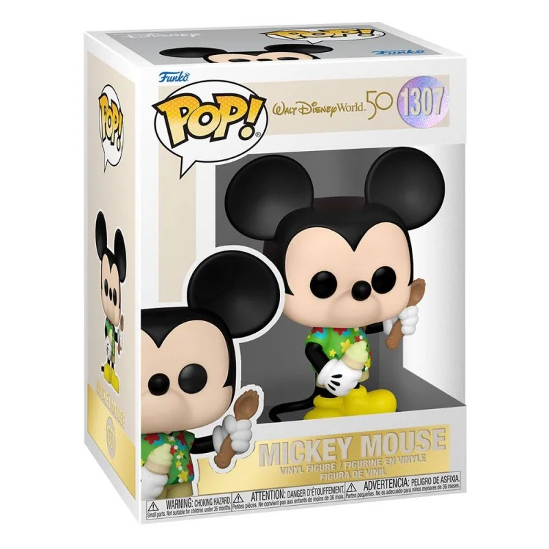 Walt Disney Word 50th Anniversary POP! Disney Vinyl figurine Aloha Mickey Mouse 9 cm