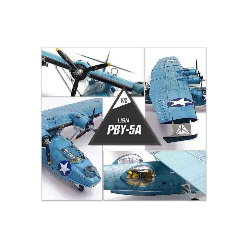 Maquette d'avion en plastique USN PBY-5A "Bataille de Midway"