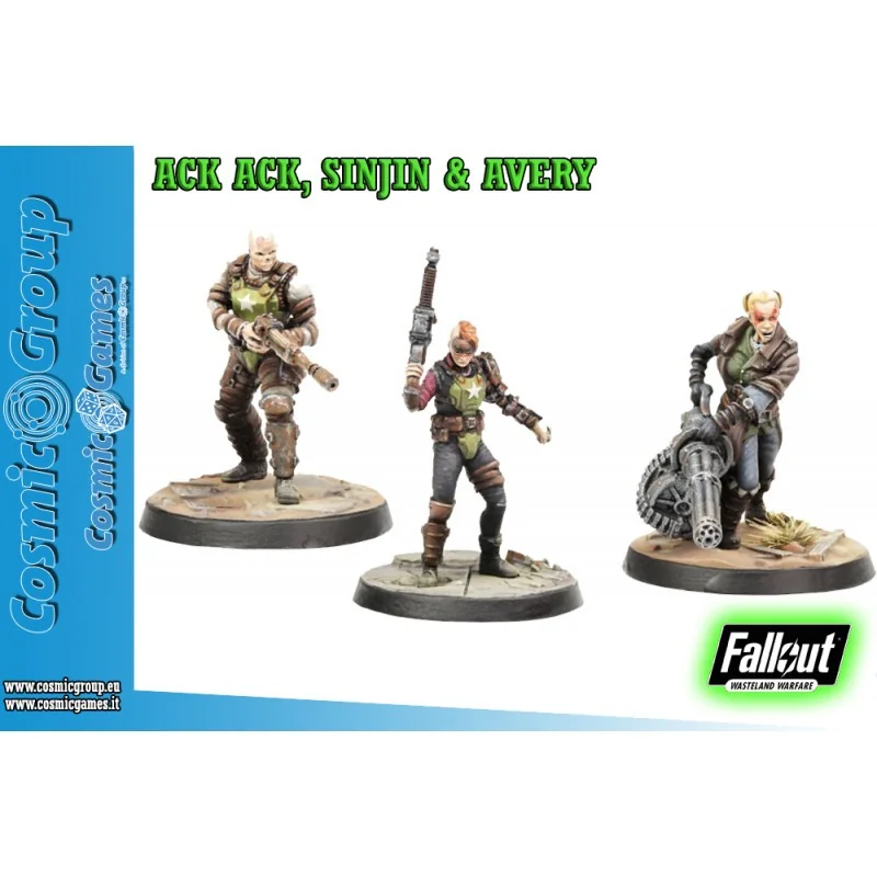 Wargame Modiphius FALLOUT WW ACK ACK SINJIN & AVERY...