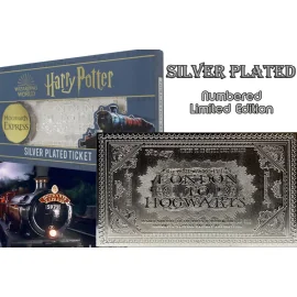 HP HOGWARTS EXPRESS TICKET SILVER PLATED