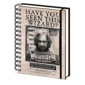 HARRY POTTER SIRIUS WANTED CARNET