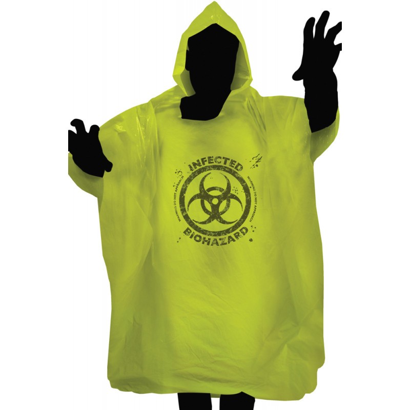 ZOMBIE BIOHAZARD RAIN PONCHO