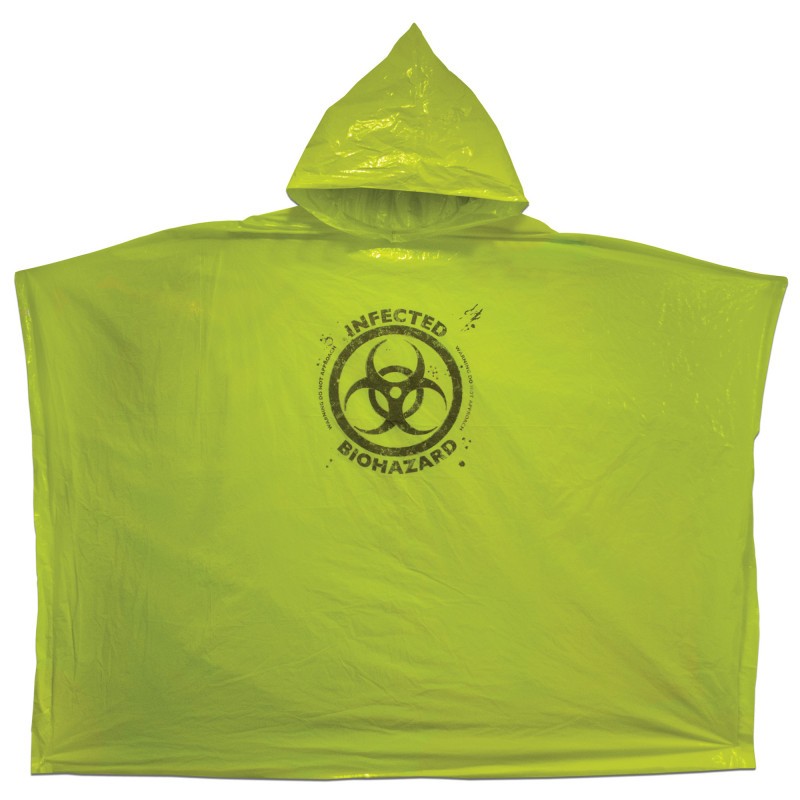 ZOMBIE BIOHAZARD RAIN PONCHO