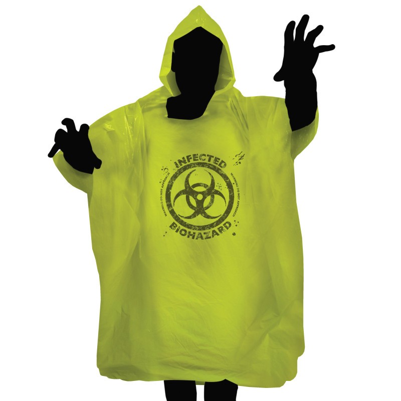 ZOMBIE BIOHAZARD RAIN PONCHO