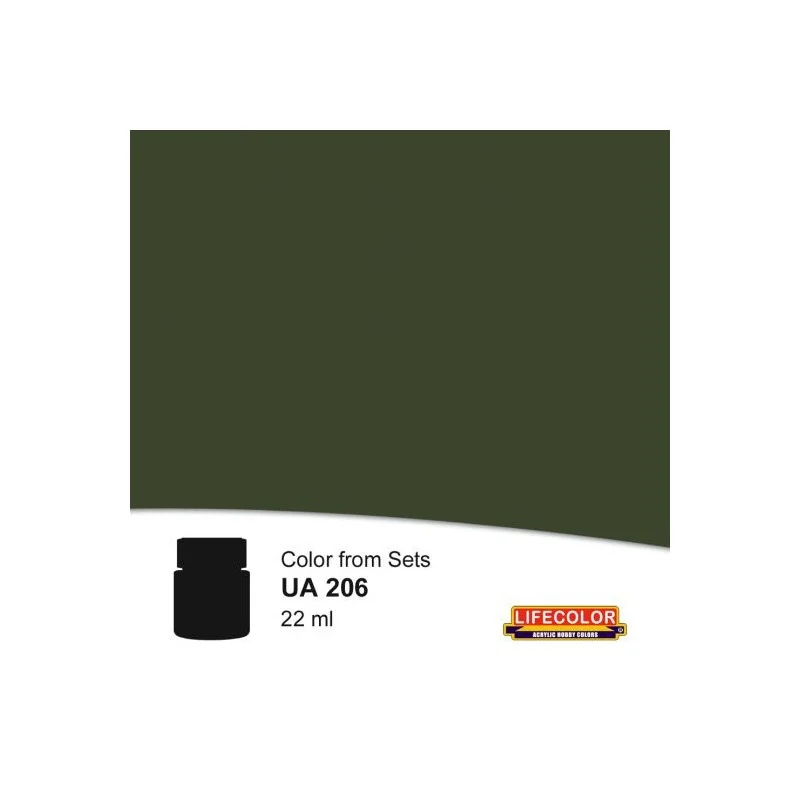 Peinture acrylique Olivgrun (Vert olive) RAL 6003 22 ml