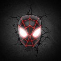 Marvel lampe 3D LED Spider-Man Miles Morales Face 3D