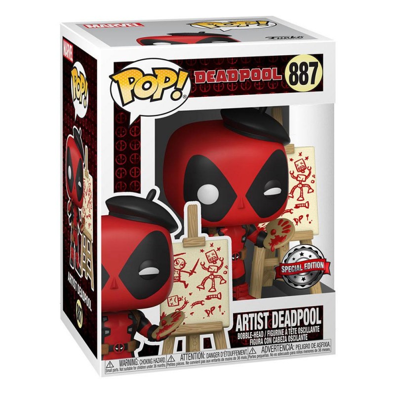 Marvel Deadpool 30th Anniversary Figurine POP! Vinyl Artist Deadpool 9 cm