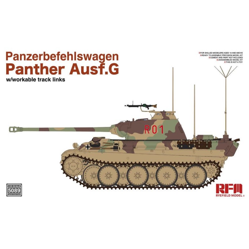 RYE FIELD MODEL : 1/35 ; Panzerbefehlswagen Panther Ausf.G