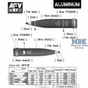 Obus d'artillerie en aluminium de 155 mm M1122 et M454