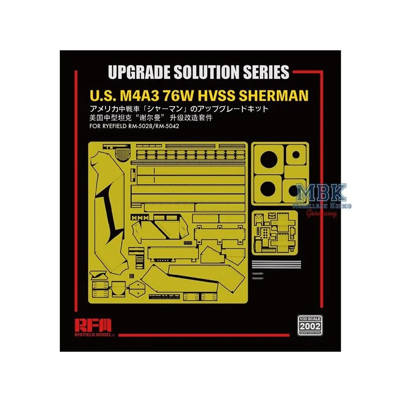 Solution de mise à niveau US M4A3 76W HVSS SHERMAN