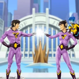 WONDER TWINS ART SCALE 1/10