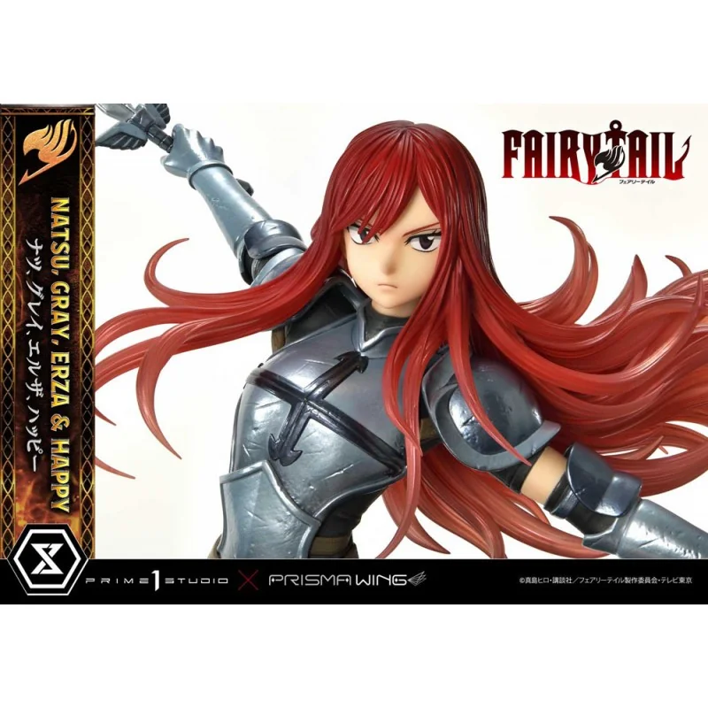 Fairy Tail Natsu, Gray, Erza, Happy Deluxe Version 57 cm