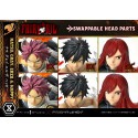 Fairy Tail Natsu, Gray, Erza, Happy Deluxe Bonus Version 57 cm