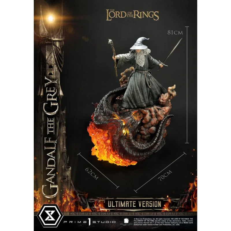 LORD OF THE RINGS 1/4 Gandalf le Gris Ultimate Version 81 cm