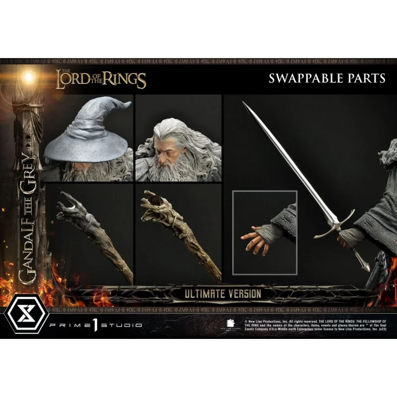 LORD OF THE RINGS 1/4 Gandalf le Gris Ultimate Version 81 cm