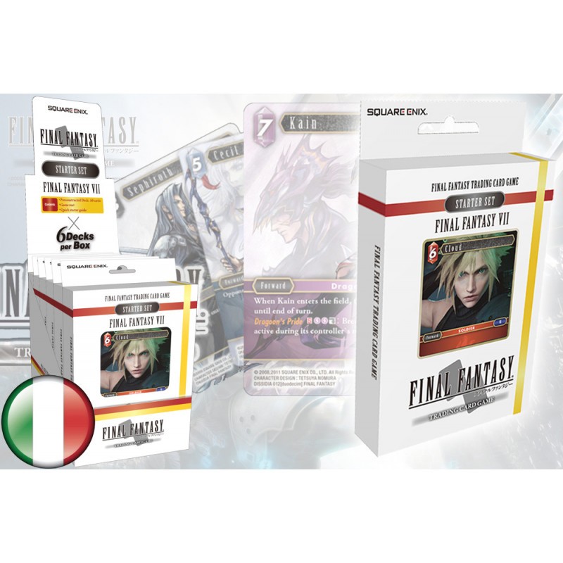 FFTCG OPUS 1 FINAL FANTASY VII DECK 6 pz (ITA version)