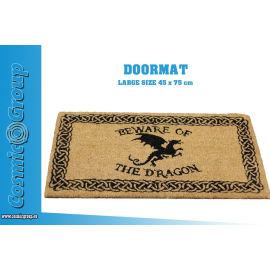 BEWARE OF THE DRAGON DOORMAT