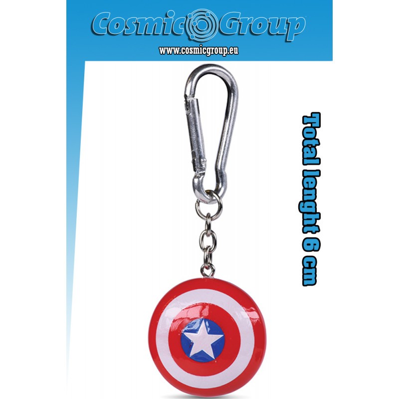 CAPTAIN AMERICA SHIELD RESIN 3D KEYCHAIN