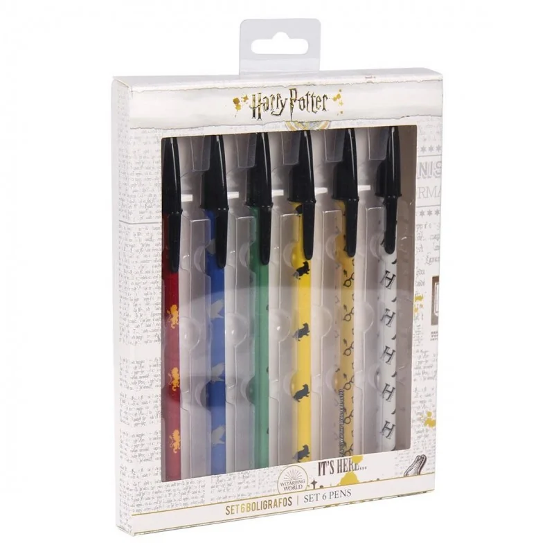 Harry Potter : Ensemble de 6 stylos Harry Potter