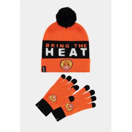 Pokemon : Charizard Bring the Heat Bonnet et gants tricotés Coffret cadeau