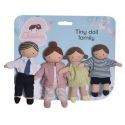 Bonikka Collection Poupée Bébé: PETITE FAMILLE DE POUPÉES, set de 4 pièces, 11cm, sur carte, 0+